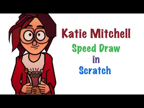 Katie Mitchell Speed Drawing in Scratch | The Mitchells vs. the Machines #shorts