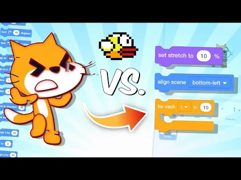 Making Flappy Bird using ONLY Hacked Blocks  Scratch