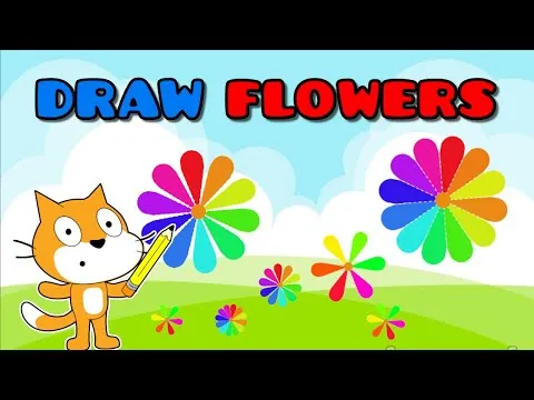 Draw Flowers in Scratch - Pen Tutorial 