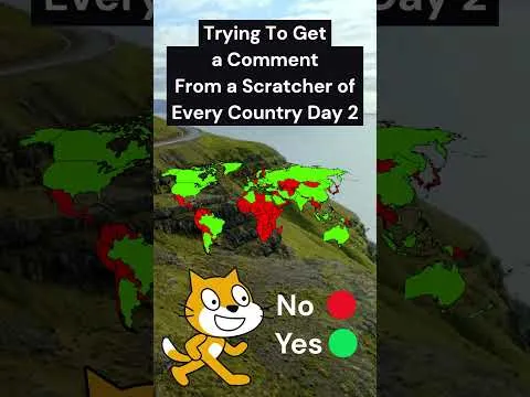 Getting A Comment From a Scratcher of Every Country - Day 2    #shorts