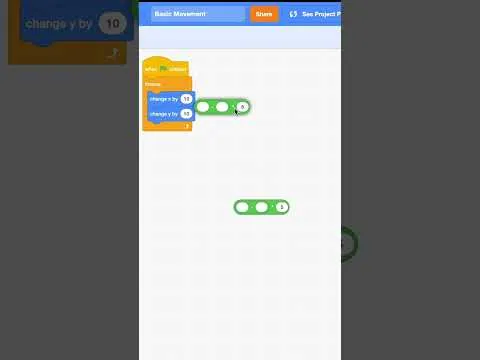 Basic Movement ‍️Scratch #shorts