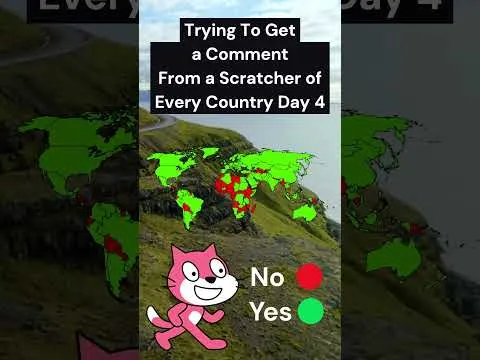 Getting A Comment From a Scratcher of Every Country - Day 4    #shorts