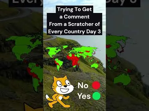Getting A Comment From a Scratcher of Every Country - Day 3    #shorts